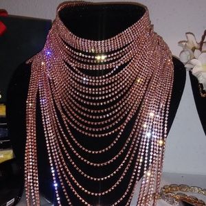 Rose Gold Diamond Neckalace😍